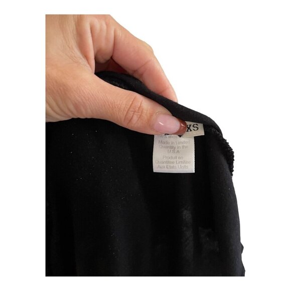 Lauren Moshi Black Leopard Graphic Asymmetrical Hem Tunic Tank Top Size XS Modal - Picture 5 of 10